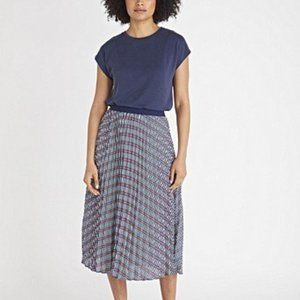Oliver Bonas Explore Abstract Print Midi Skirt